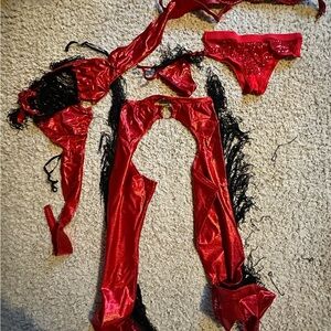 Red Women's Intimate Set